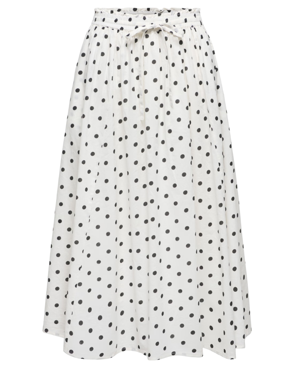 Diego Maxi Skirt Cloud Dancer/Black