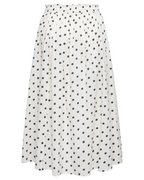 Diego Maxi Skirt Cloud Dancer/Black