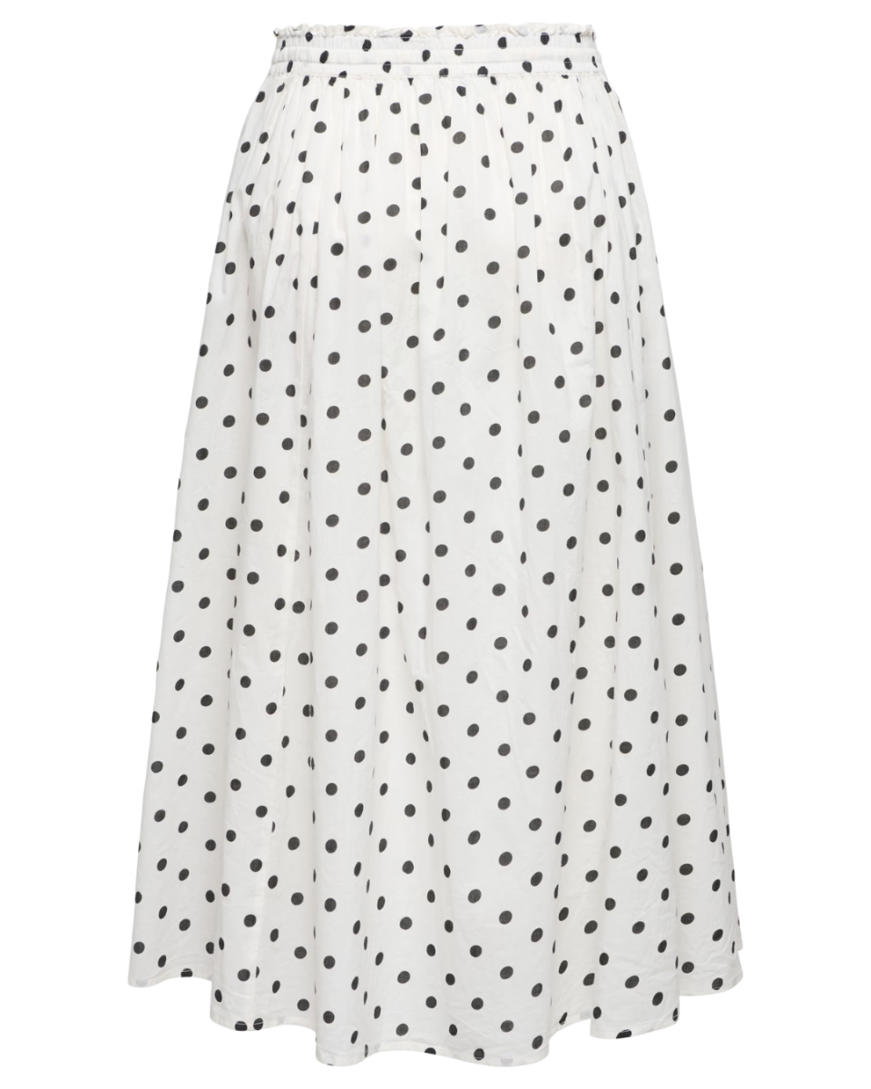 Diego Maxi Skirt Cloud Dancer/Black