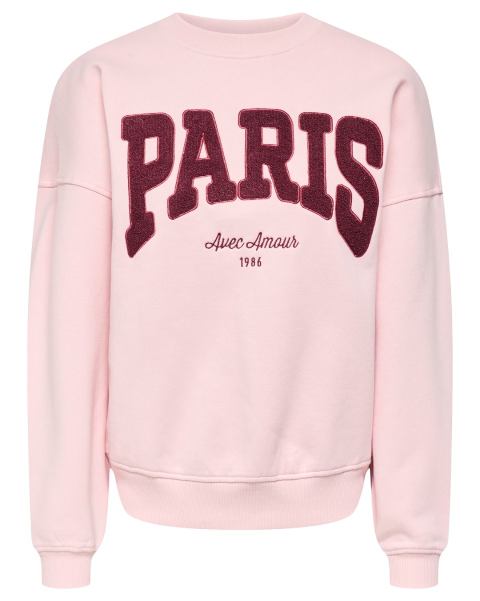 Mesa L/S O-Neck Sweat Noos Chalk Pink/WInd