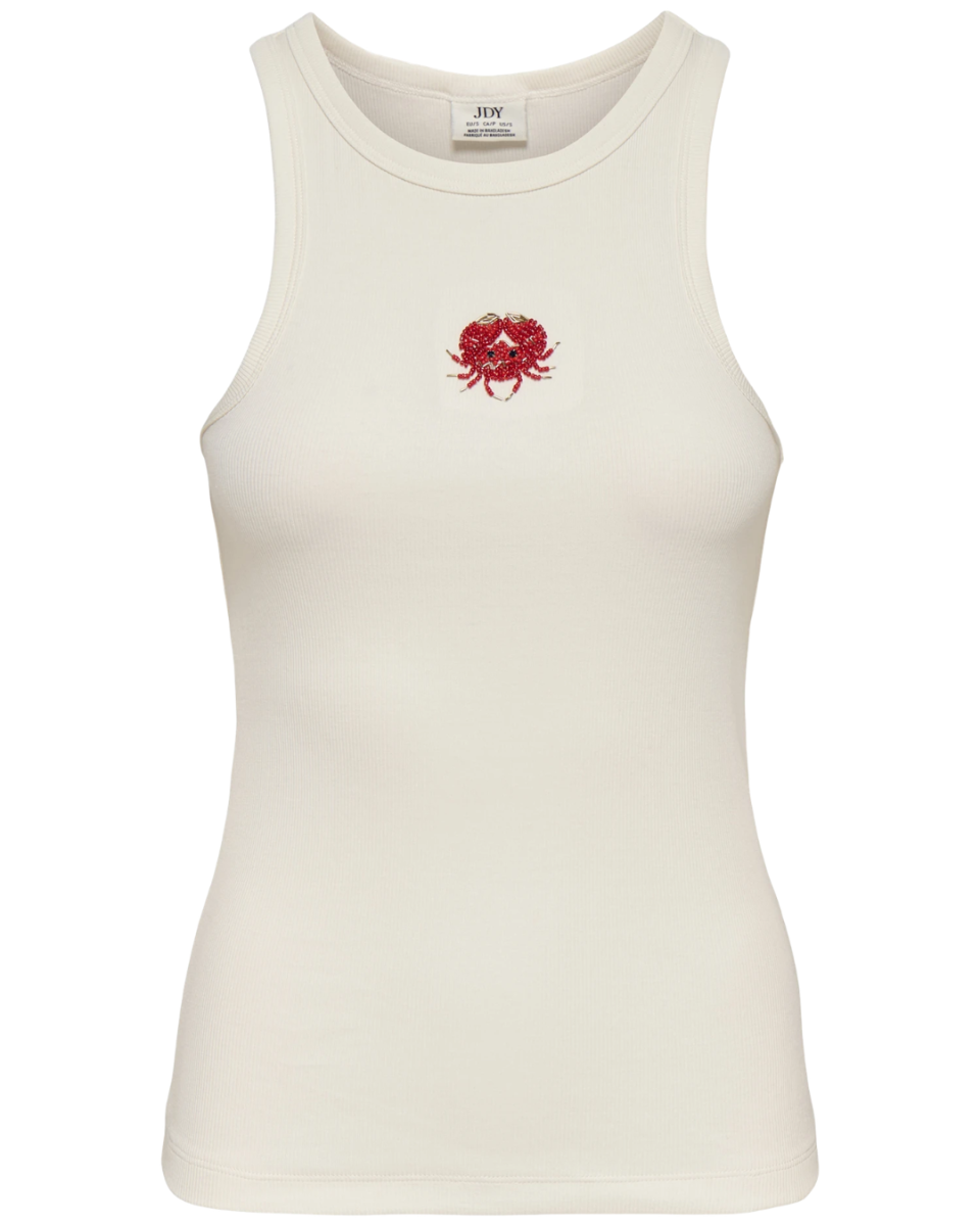Tulle Life Pearl Tank Top Cloud Dancer