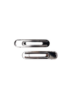 Flow 2 Pcs Matt Hairclip Set Mat Silver