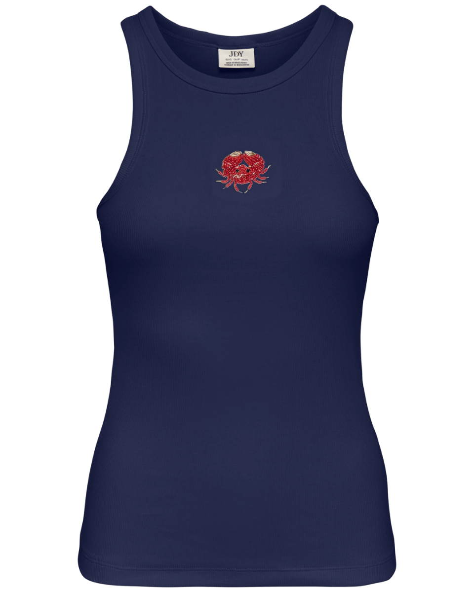 Tulle Life Pearl Tank Top Medieval Blue
