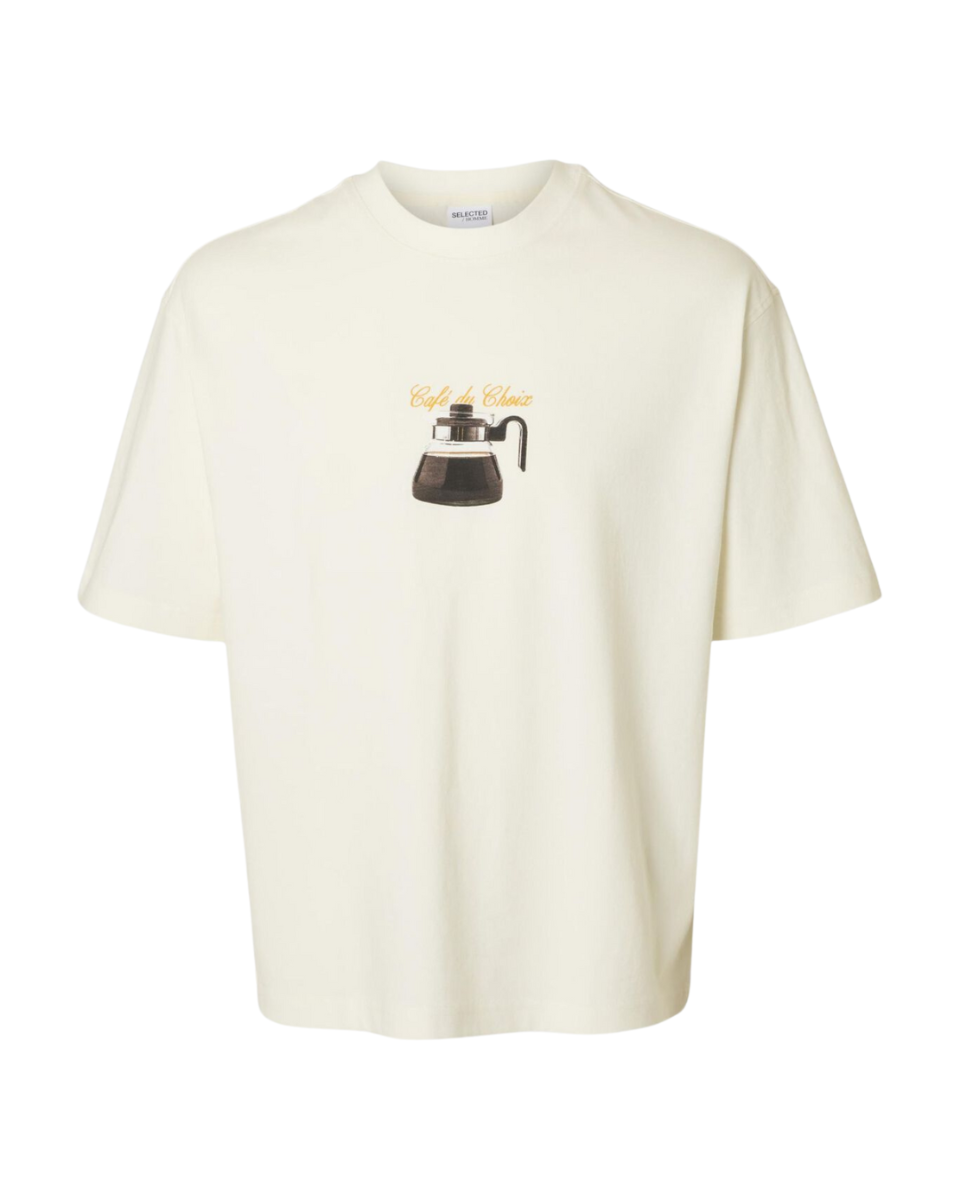 Relaxnorman SS Coffee T-shirt Egret