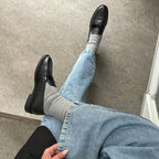 History Wibes Plain Loafers Black