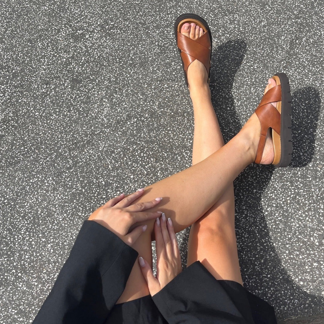 Summertime Sandal Cognac