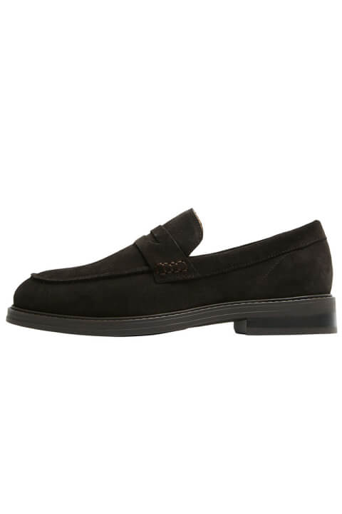 Blake Suede Penny Loafers Demitasse
