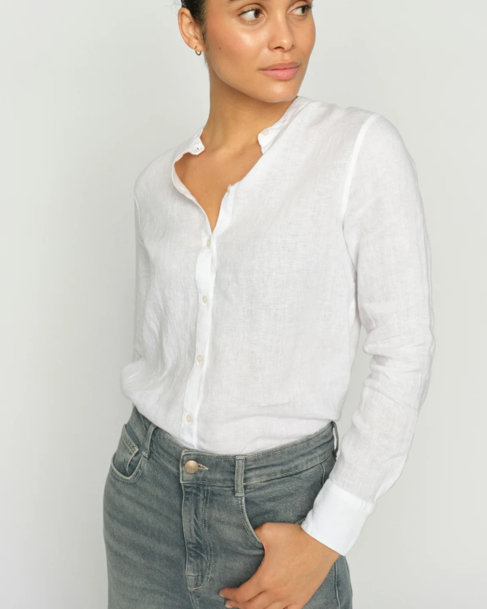 MMArtina Linen Shirt White