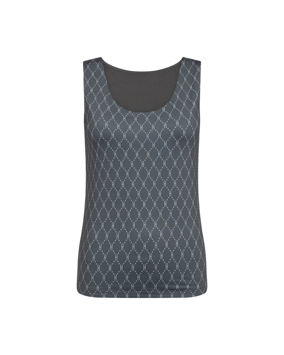 HYPETHEDETAiL Printed Top Grey