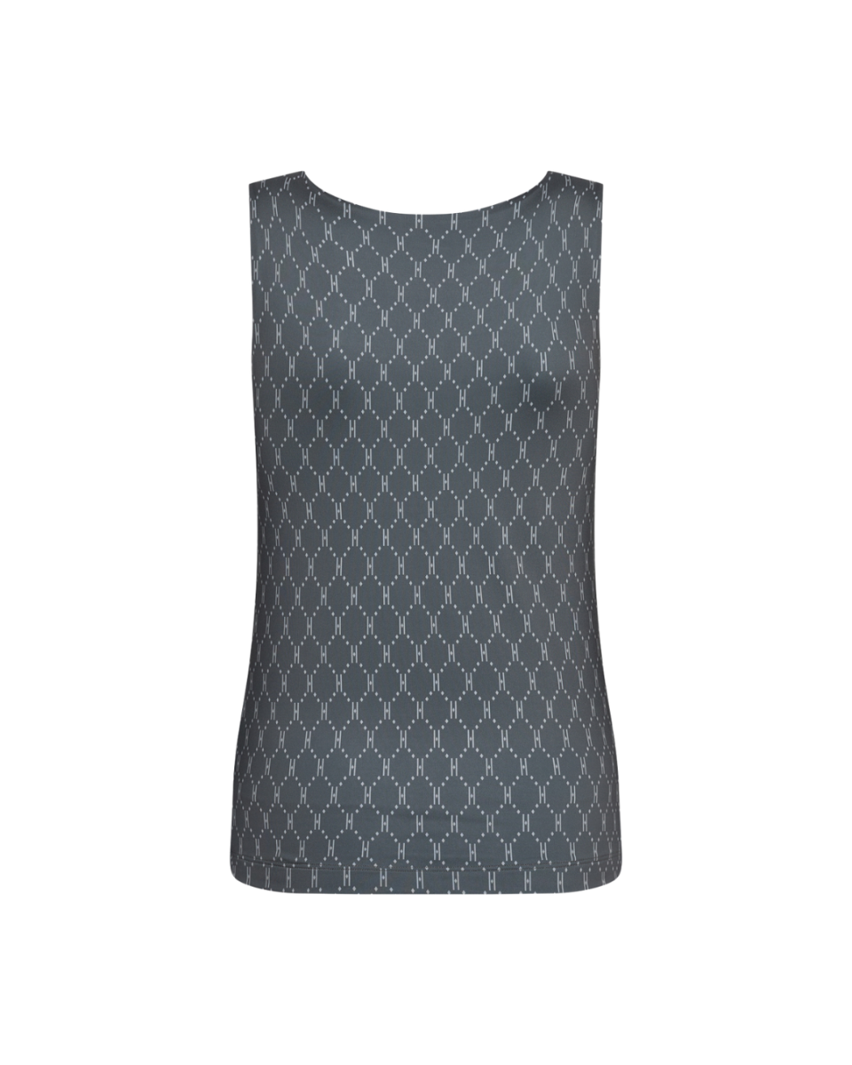 HYPETHEDETAiL Printed Top Grey
