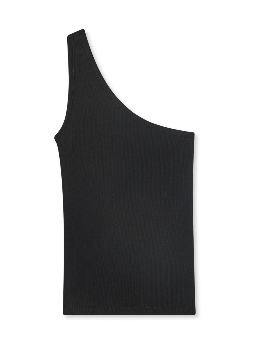 2x2 Cotton Kitty Top Black