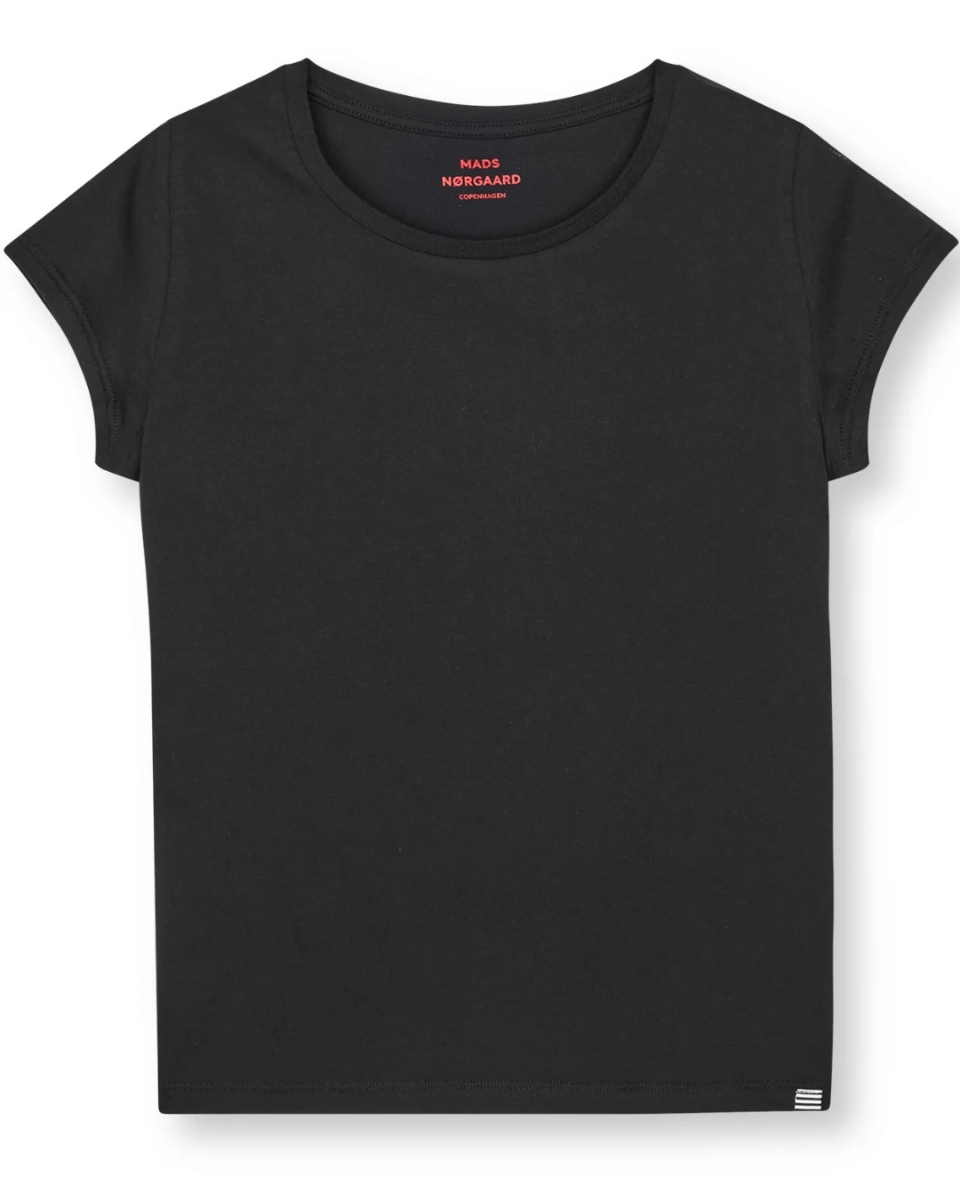 Organic Jersey Teasy T-Shirt-BLACK