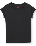 Organic Jersey Teasy T-Shirt-BLACK