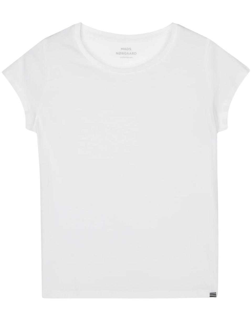 Organic Jersey Teasy T-Shirt-WHITE