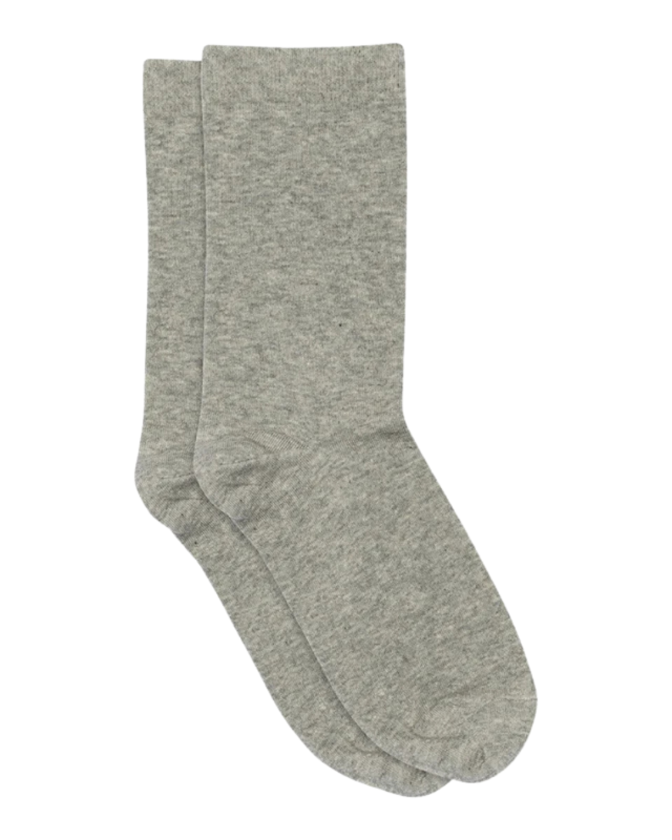 Fine Cotton Socks Grey
