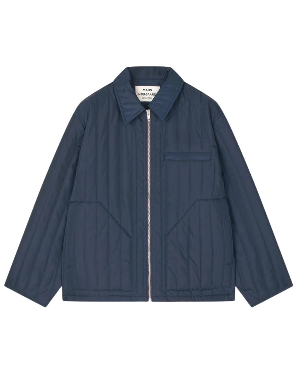 Poly Twill Flora Jacket Sky Captain