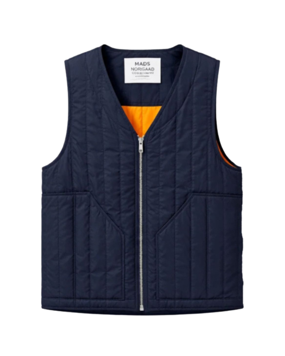 Poly Twill Francis Vest Sky Captain