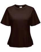 Eva S/S Top Jrs Black Coffee