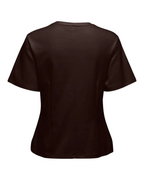 Eva S/S Top Jrs Black Coffee