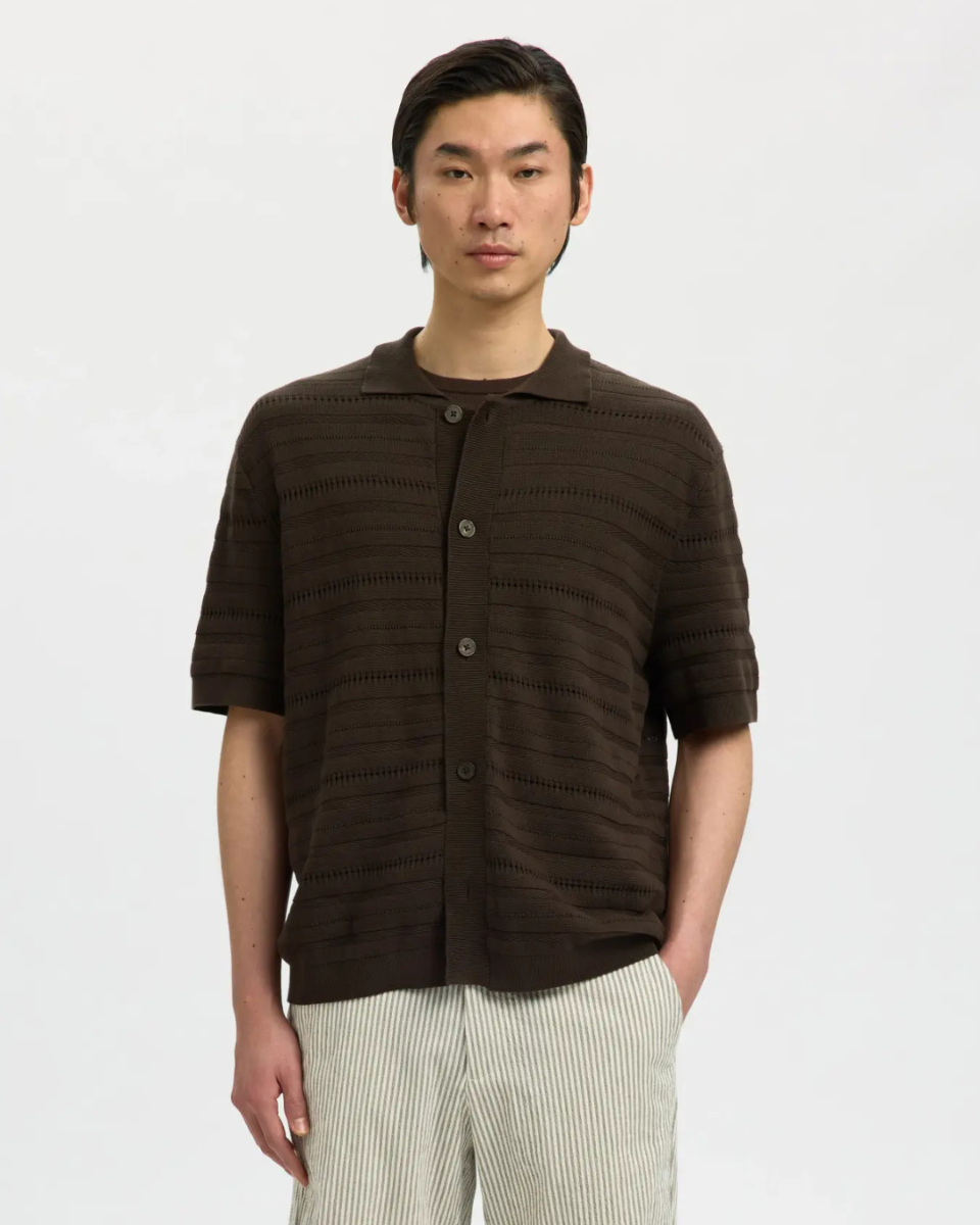 Palle SS Knit Polo Cardigan Delicioso