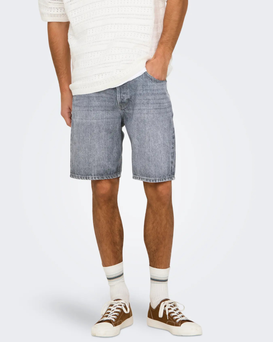 Edge Mg 2042 Tai Denim Shorts Noos Medium Grey