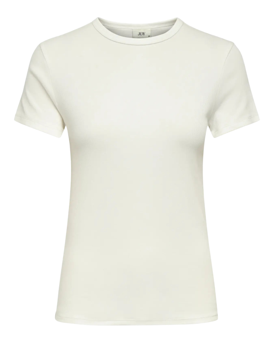 Lucky S/S O Neck Top Noos Cloud Dancer