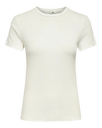 Lucky S/S O Neck Top Noos Cloud Dancer