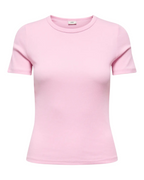 Lucky S/S O Neck Top Noos Fragrant Lilac