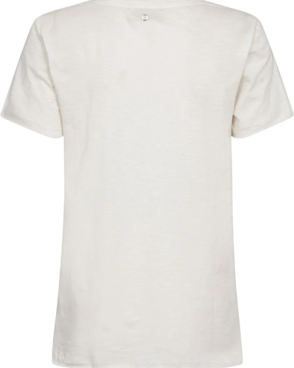 MMRomi Gethi O-SS Glam T-shirt Ecru