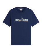 Script Stack Regular Tee Desert Sky