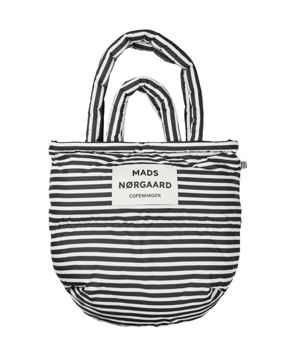 Light Ripstop Pillow Bag Black/White