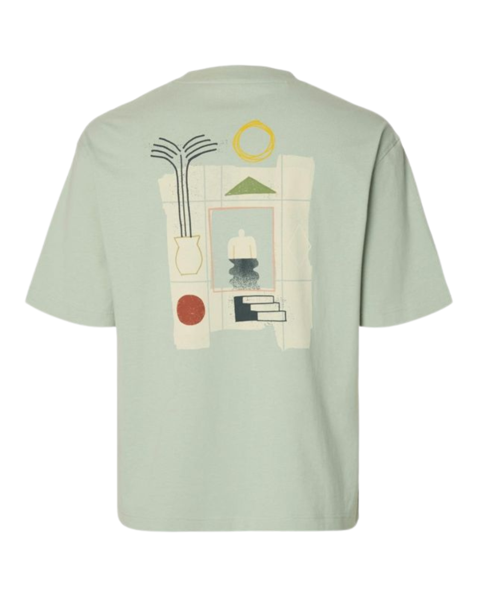 Relax Norman License SS Tee Aqua Gray