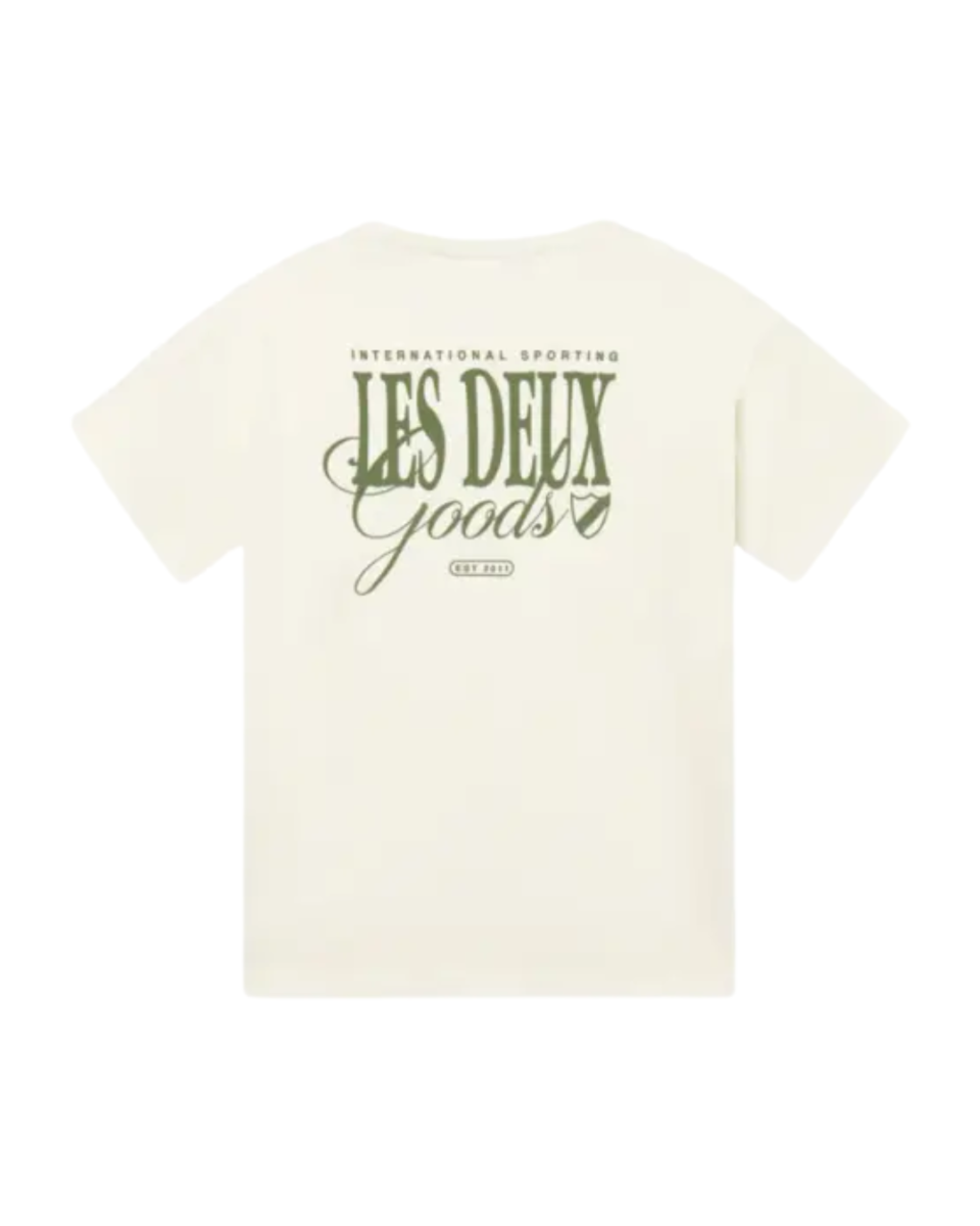 Goods T-Shirt Ivory/Chive Green