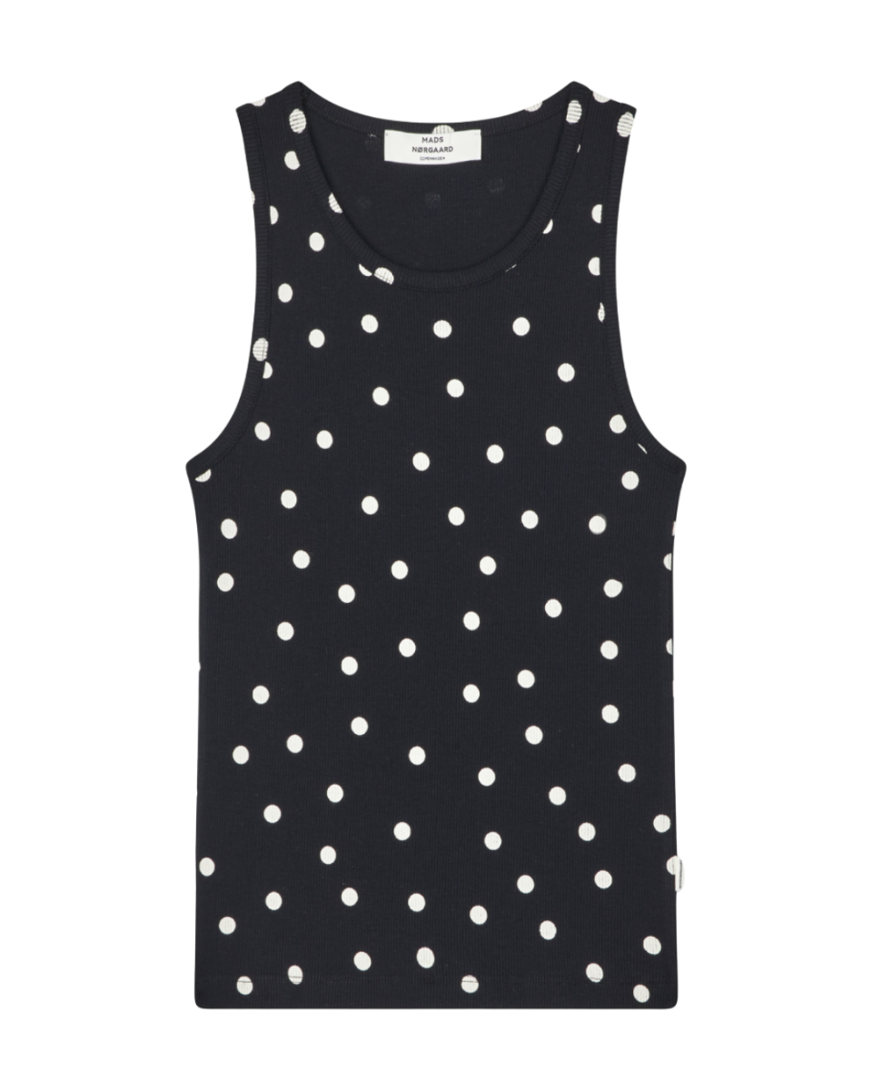 2x2 Cotton Addie Top Dot Black