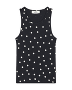 2x2 Cotton Addie Top Dot Black