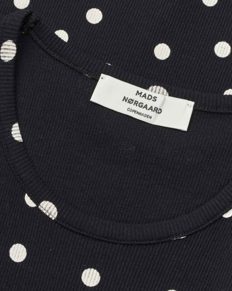 2x2 Cotton Addie Top Dot Black