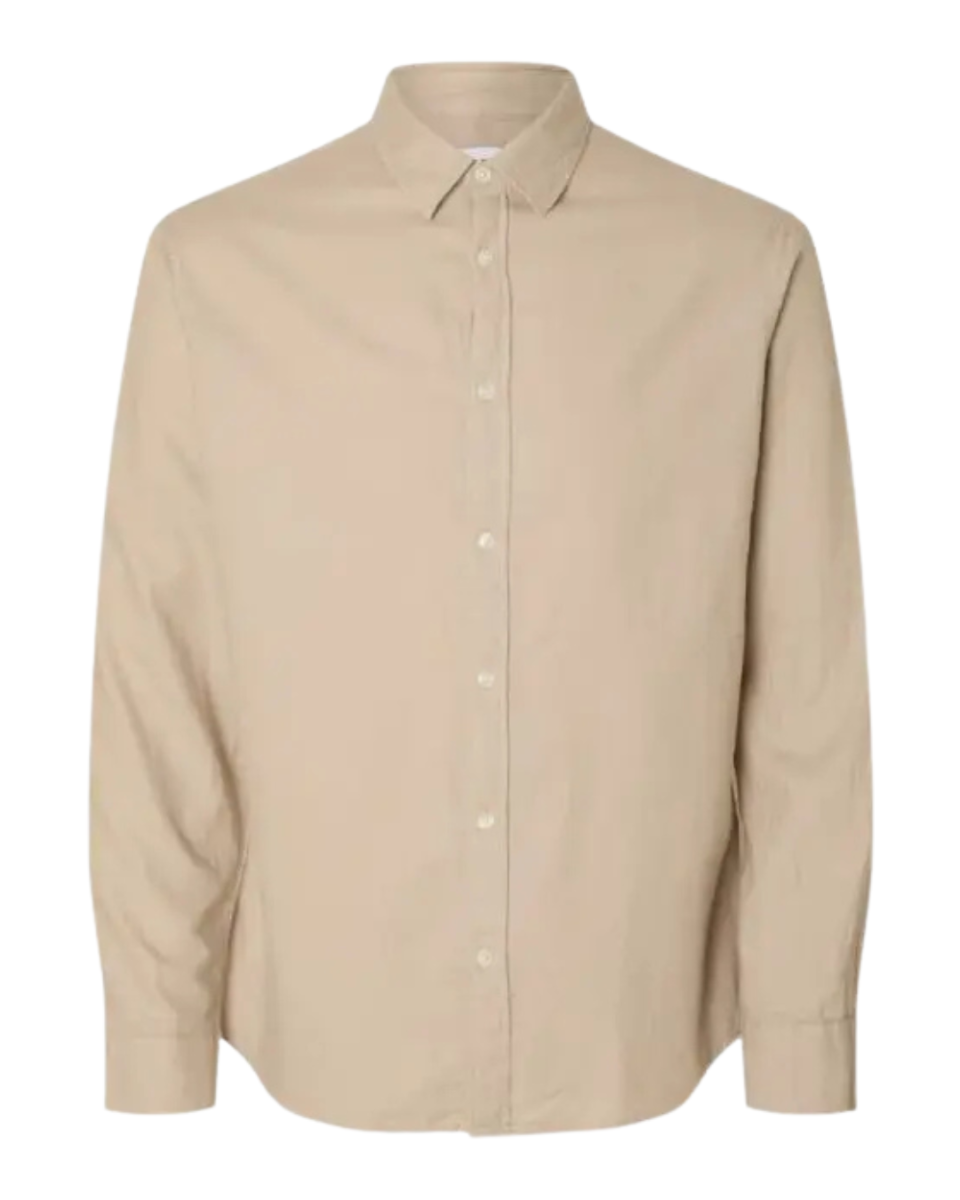SlimOwen-Brushed Shirt LS Noos Pure Cashmere