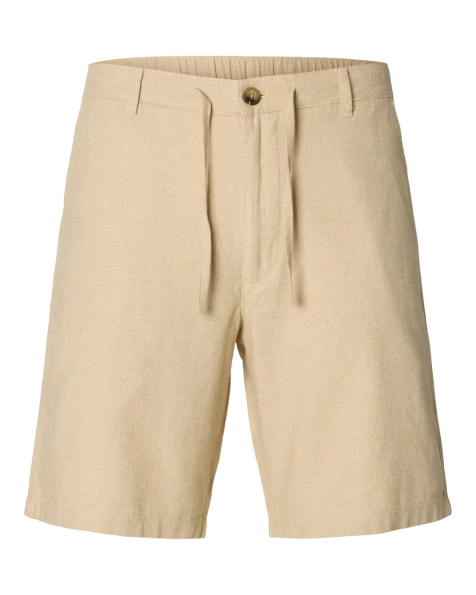 Regular-Broy Linen Bld Shorts Noos Incense Mixed