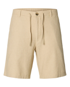 Regular-Broy Linen Bld Shorts Noos Incense Mixed