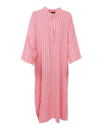 Melina Shirt Dress Rose Stripe