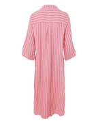 Melina Shirt Dress Rose Stripe