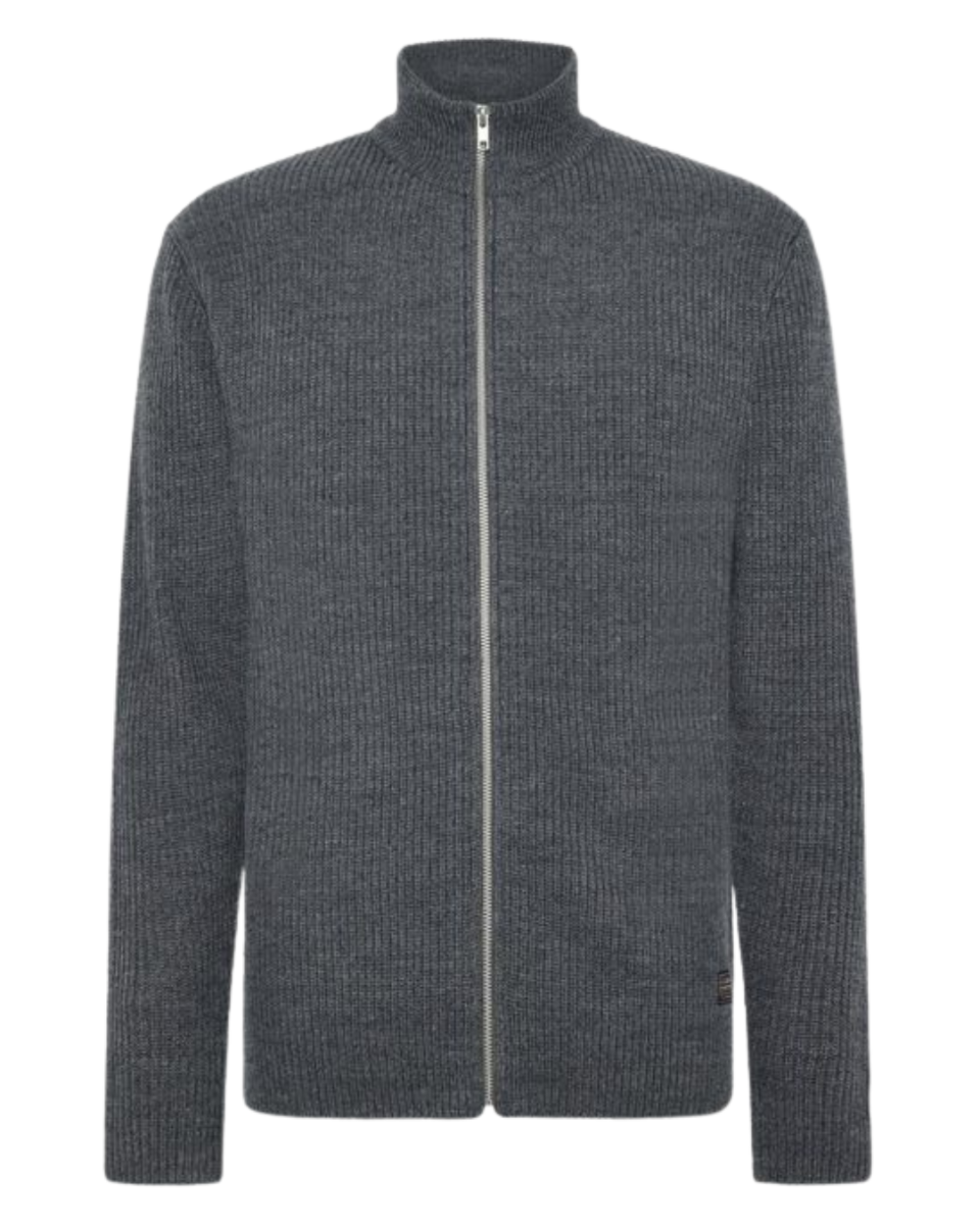 KilmerSi Rib Cardigan Grey Melange