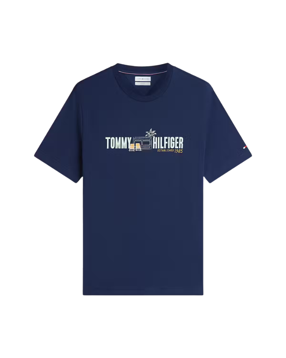 Summer Chest Graphic Regular tee Carbon Navy