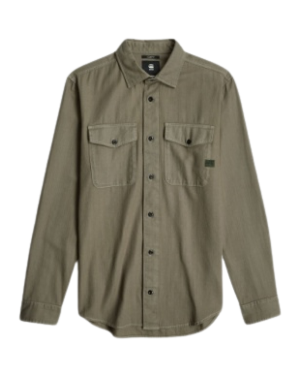 Marine Slim Shirt l\s Shamrock Gd