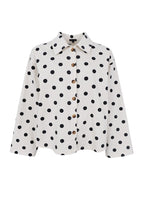 Ellie Shirt Jacket White Dot