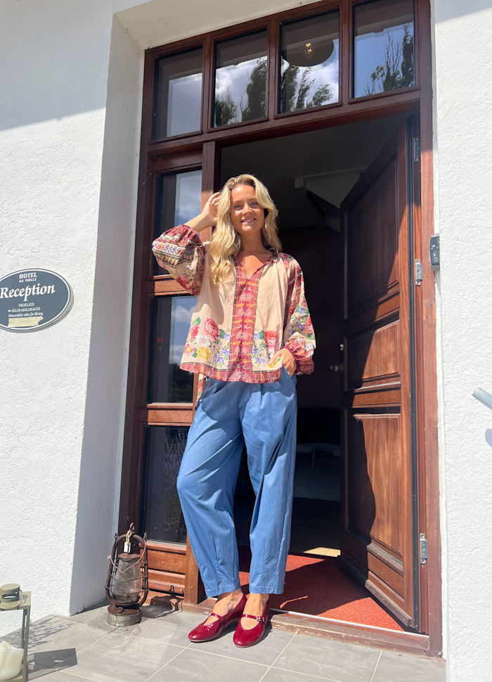 Davina Barrel Pant Denim