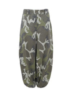 Black Colour Ally Balloon Pant Camouflage