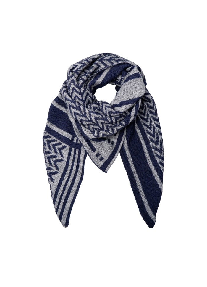 Bex Triangle Scarf Navy
