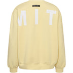 Maxi Split Logo Sweat Pale Yellow
