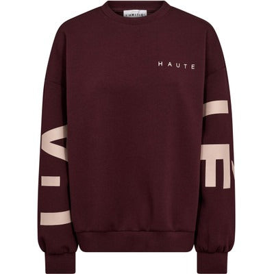 Maxi Split Logo Sweat Wine